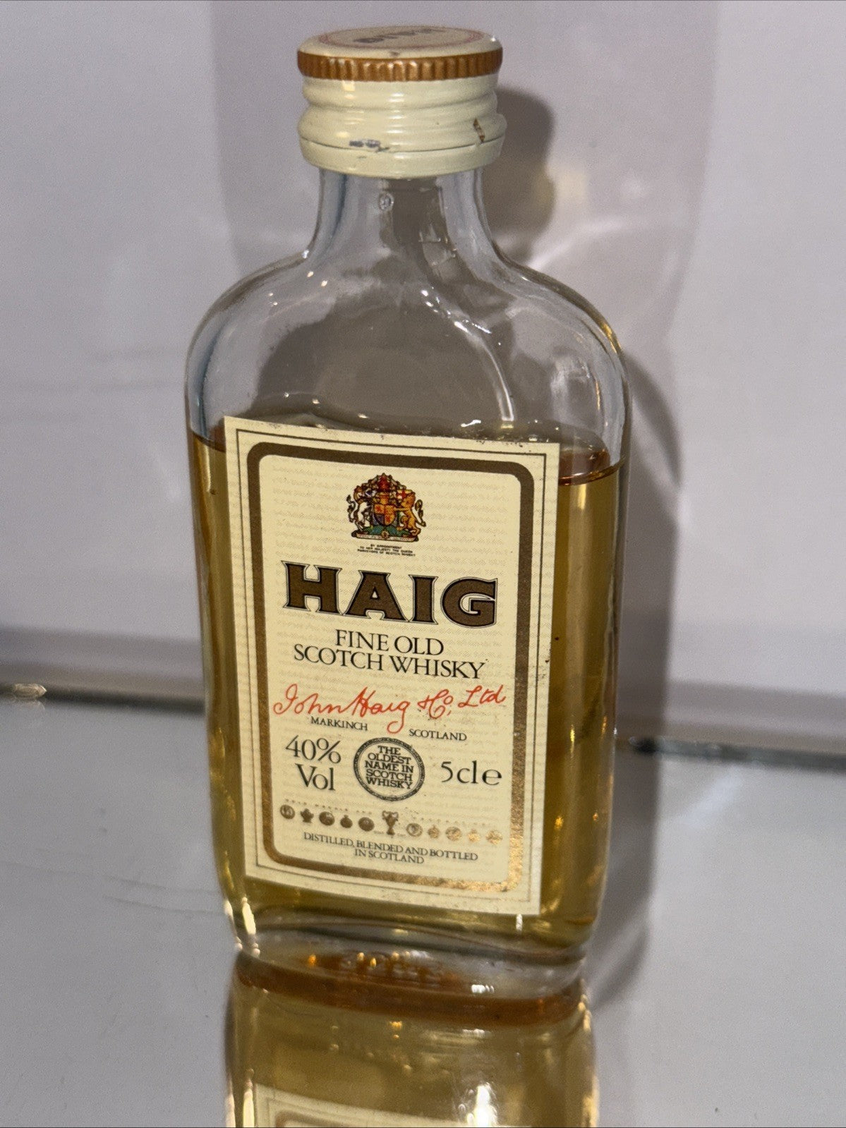 Haig Finest Scotch Whisky Miniature ( Low Level)