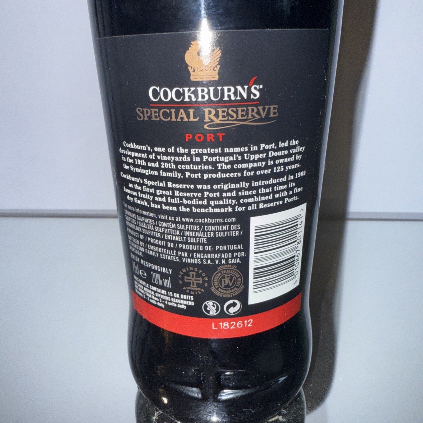 Cockburns Special reserve Port vintage
