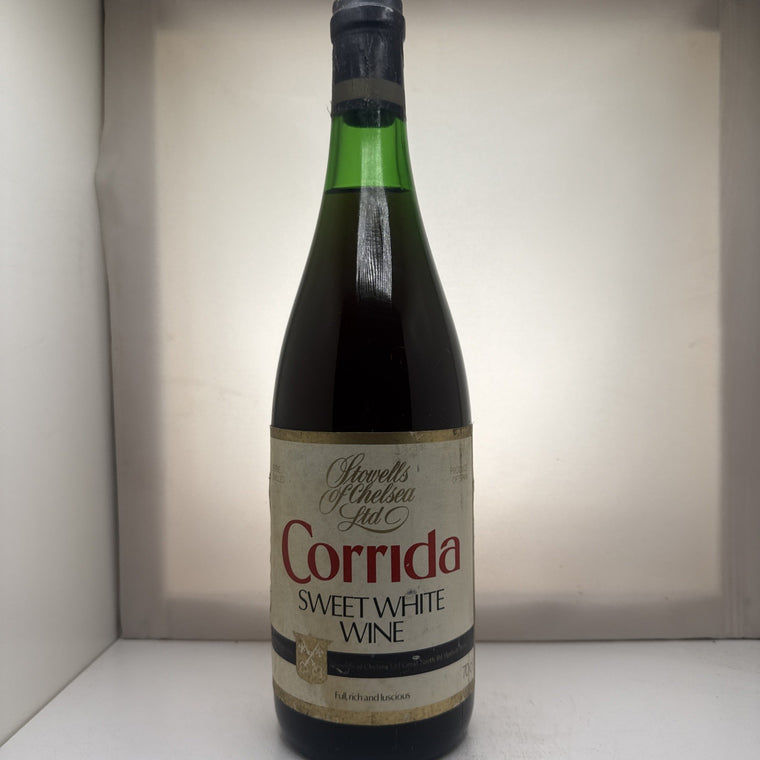 Stowells Corrida Sweet White Wine — Vintage Bottle 1970s Display Only !