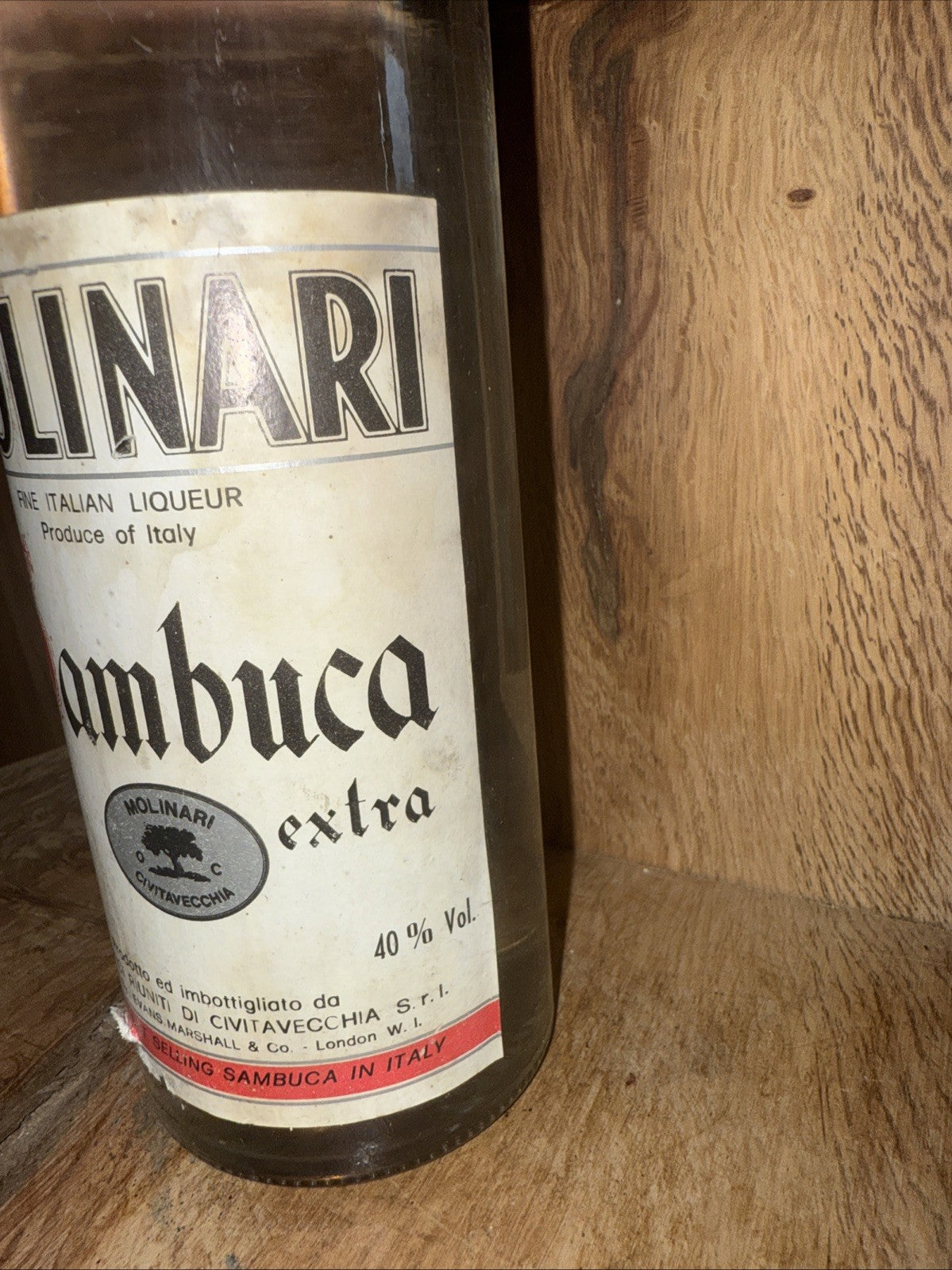 Molinari 70Cl Bottle Of Sambuca ( Bottled 1970s)