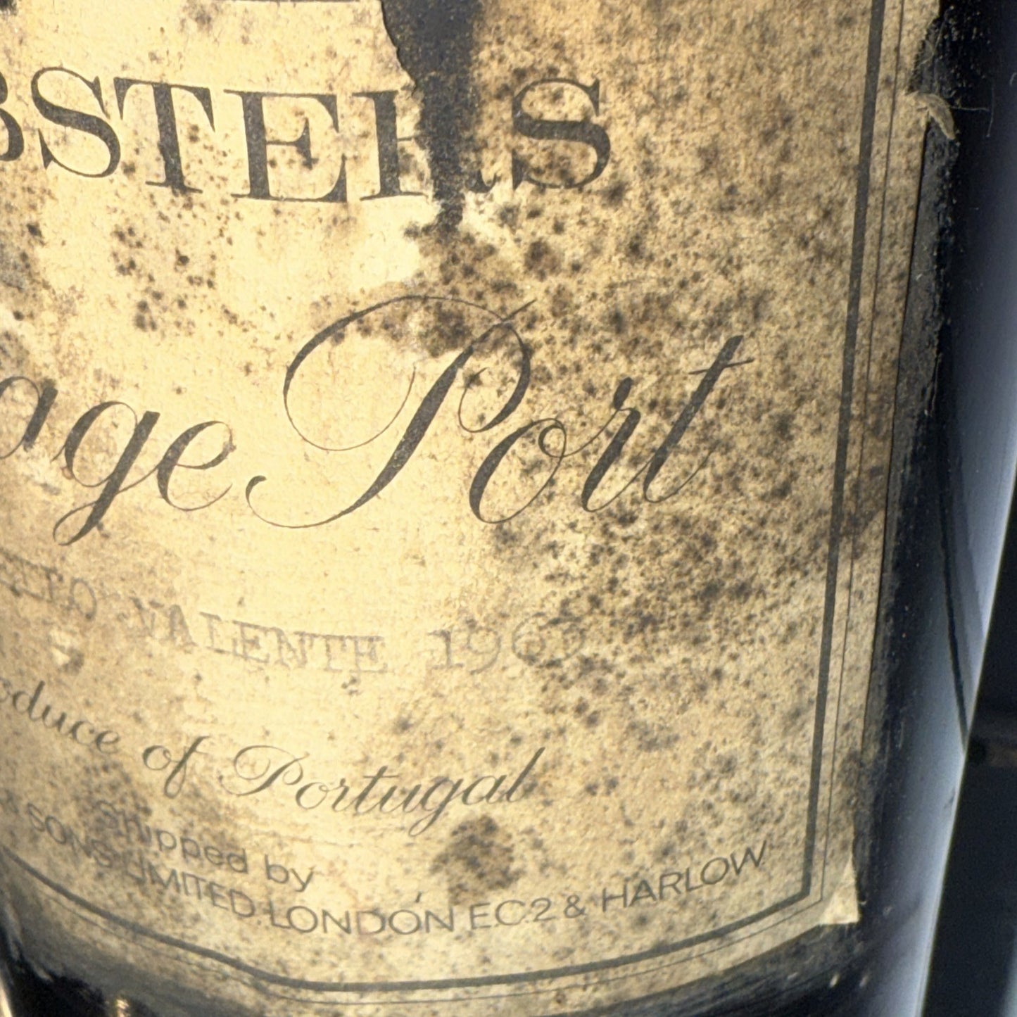 Webster's  1963 vintage port