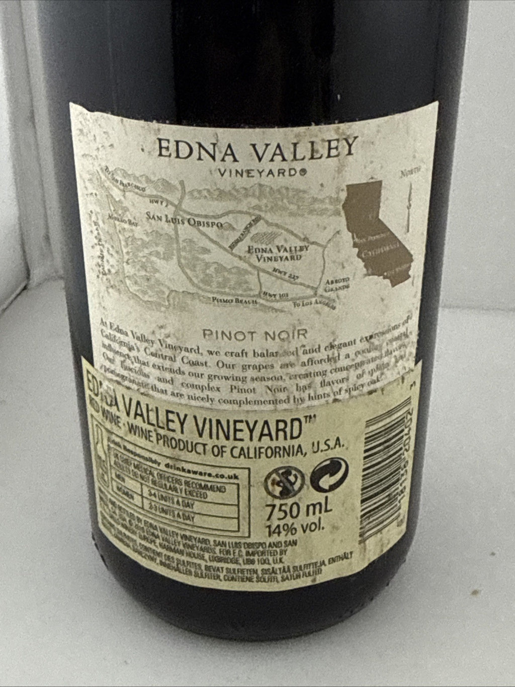 Edna Valley Vineyard Pinot Noir 2014 Central Coast California 75cl