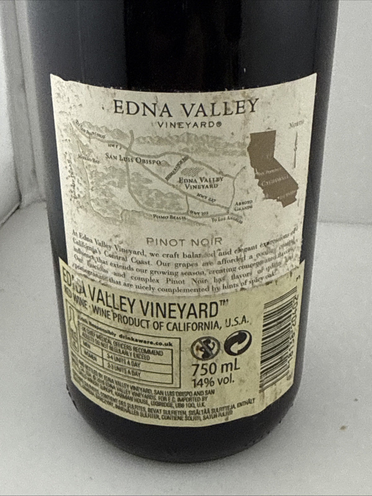 Edna Valley Vineyard Pinot Noir 2014 Central Coast California 75cl