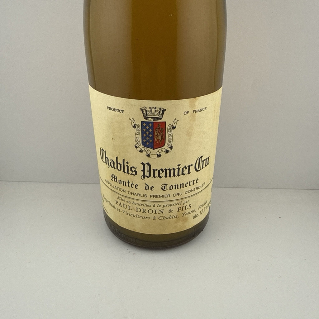 “Chablis 1er Cru Montée de Tonnerre 1980 Paul Droin – mature white”