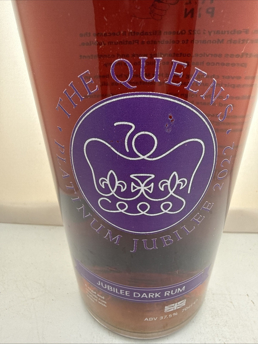Pull The Pin Queens Silver Jubilee 2022 Special Spiced Rum Very Rare