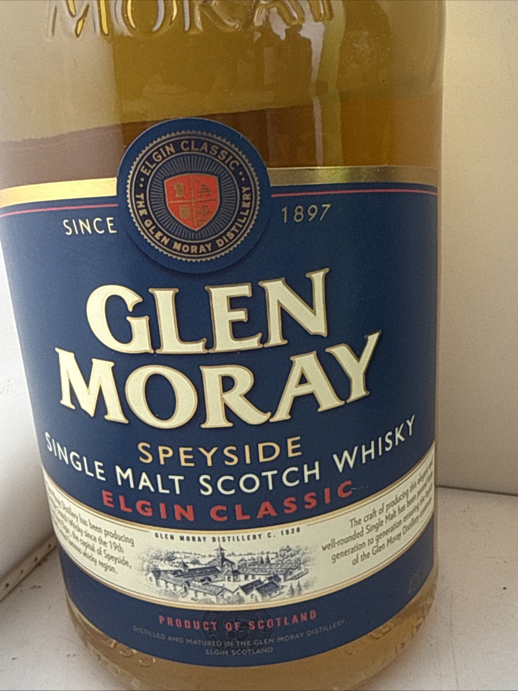 Glen Moray Elgin Classic Speyside single malt Scotch whisky