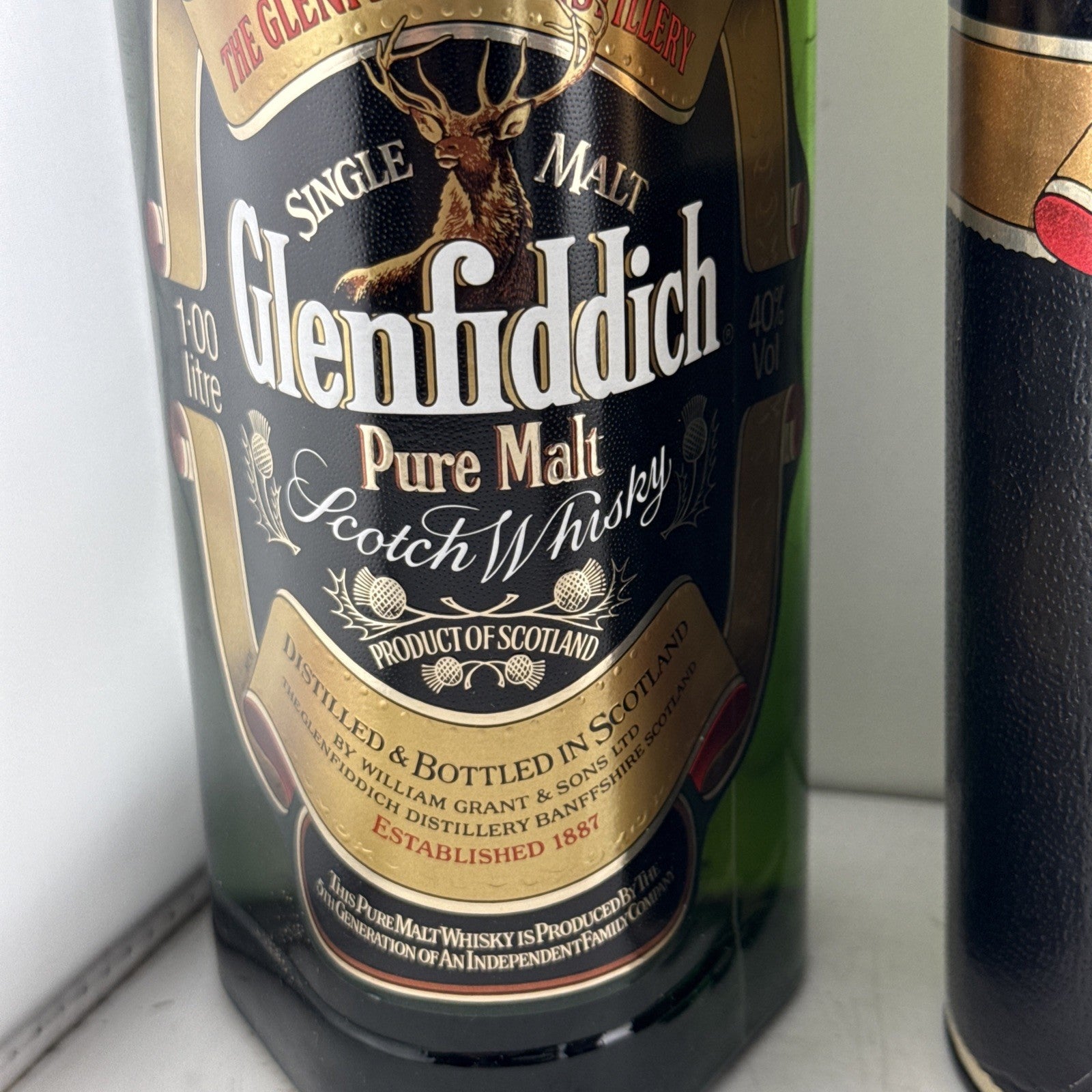 Glenfiddich Special Old Reserve Pure Malt Scotch Whisky 1L 40% Boxed 1980s