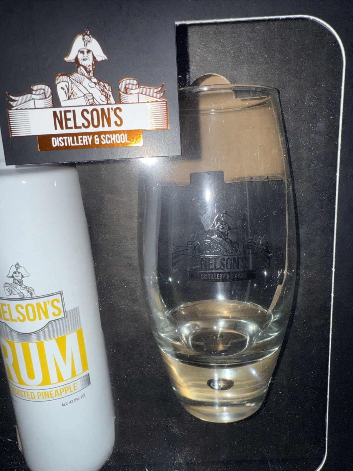 Nelson's Toasted Pineapple Rum 20cl Gift Pack With Nelson's Tall Glass