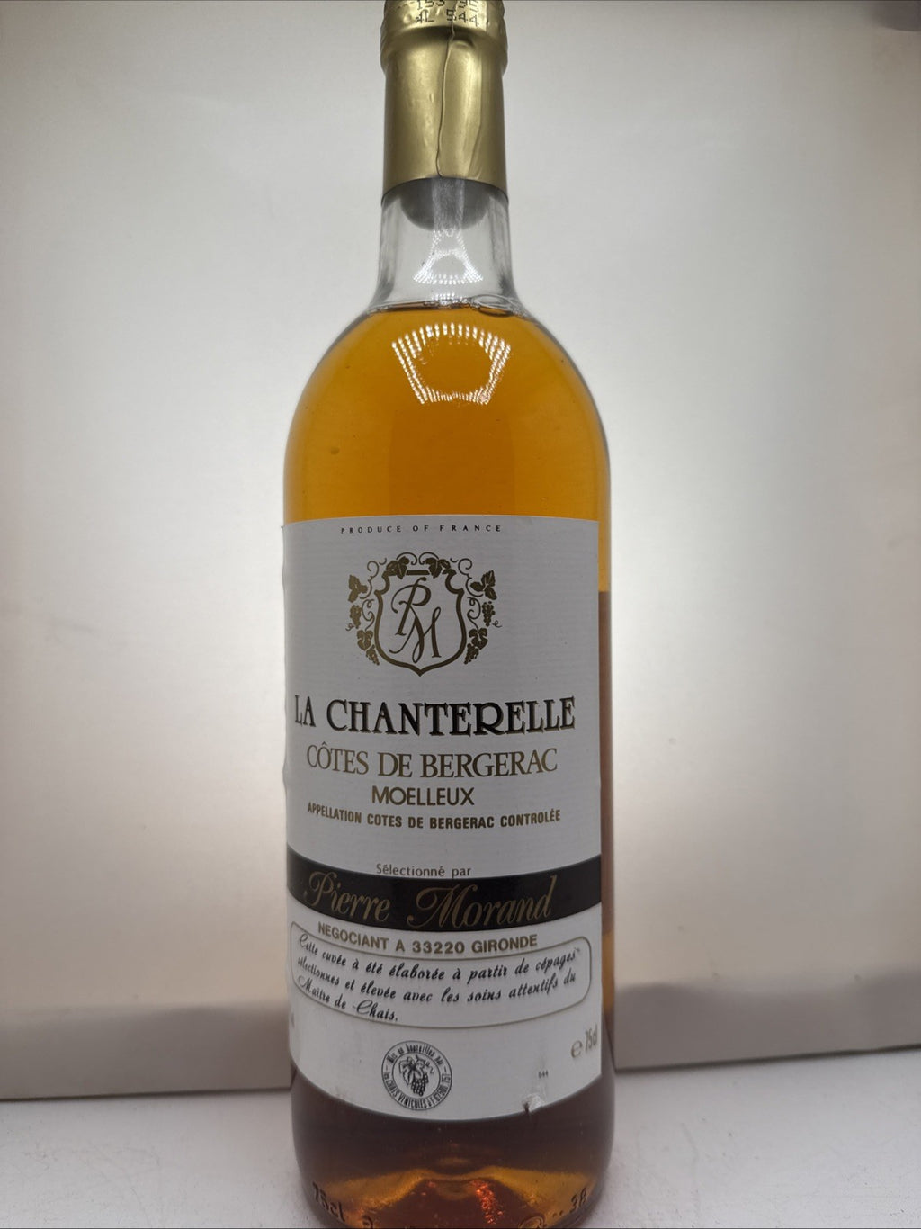 La Chanterelle Cotes de Bergerac Moelleux Sweet White Wine France 75cl