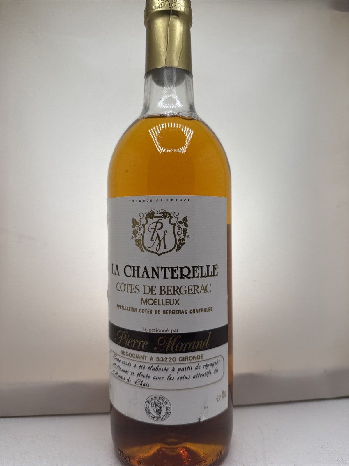 La Chanterelle Cotes de Bergerac Moelleux Sweet White Wine France 75cl