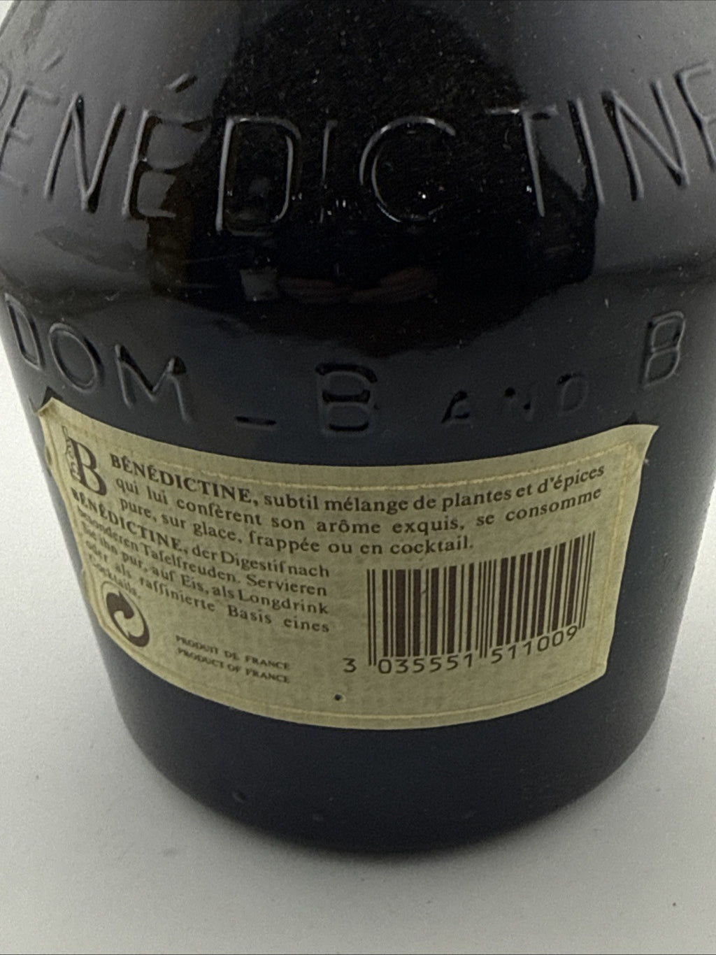 Benedictine D.O.M. Liqueur 70cl 40% France 1990s Bottle