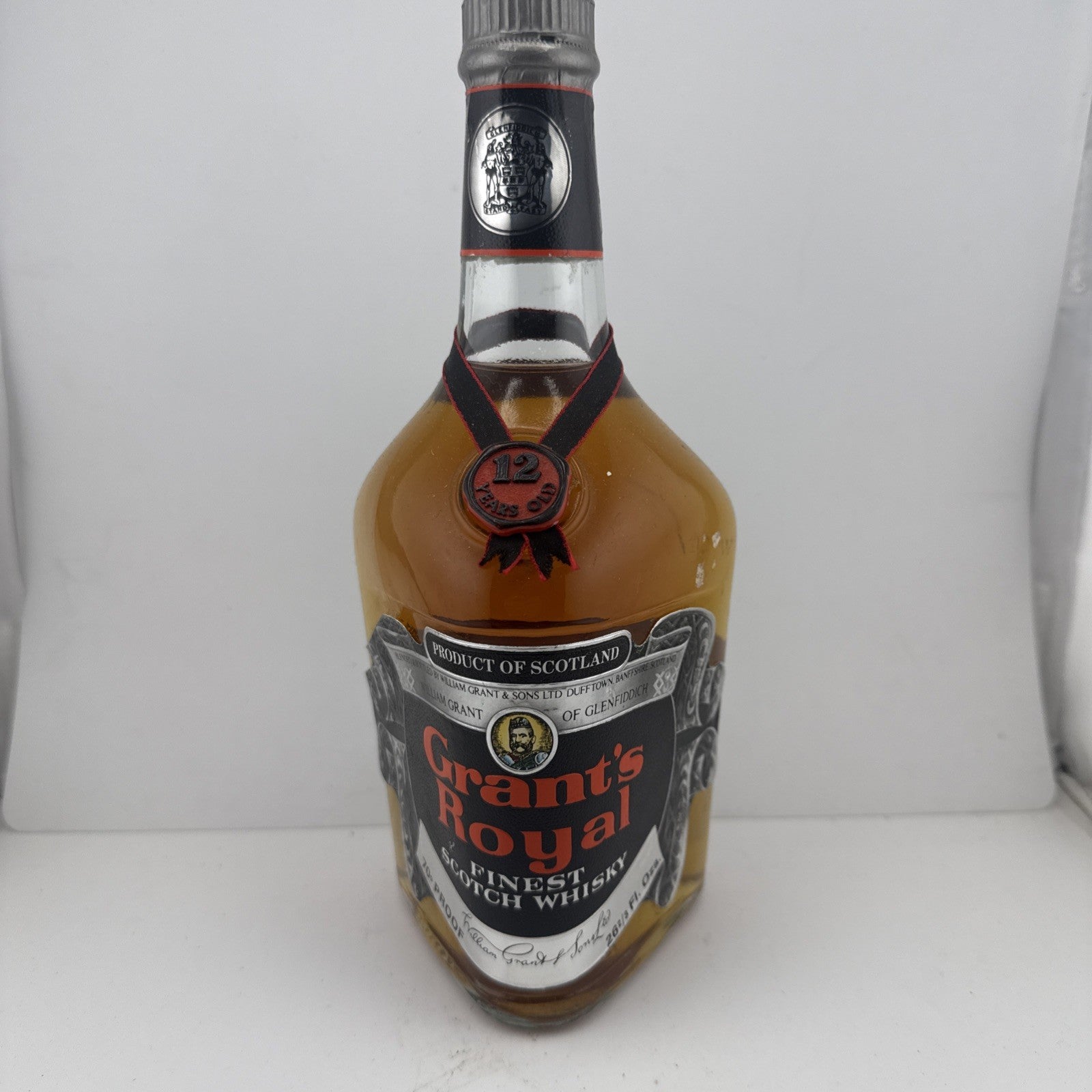 Grant’s Royal 12 Year Old Scotch Whisky 70 Proof Vintage Bottle Late c.1960s