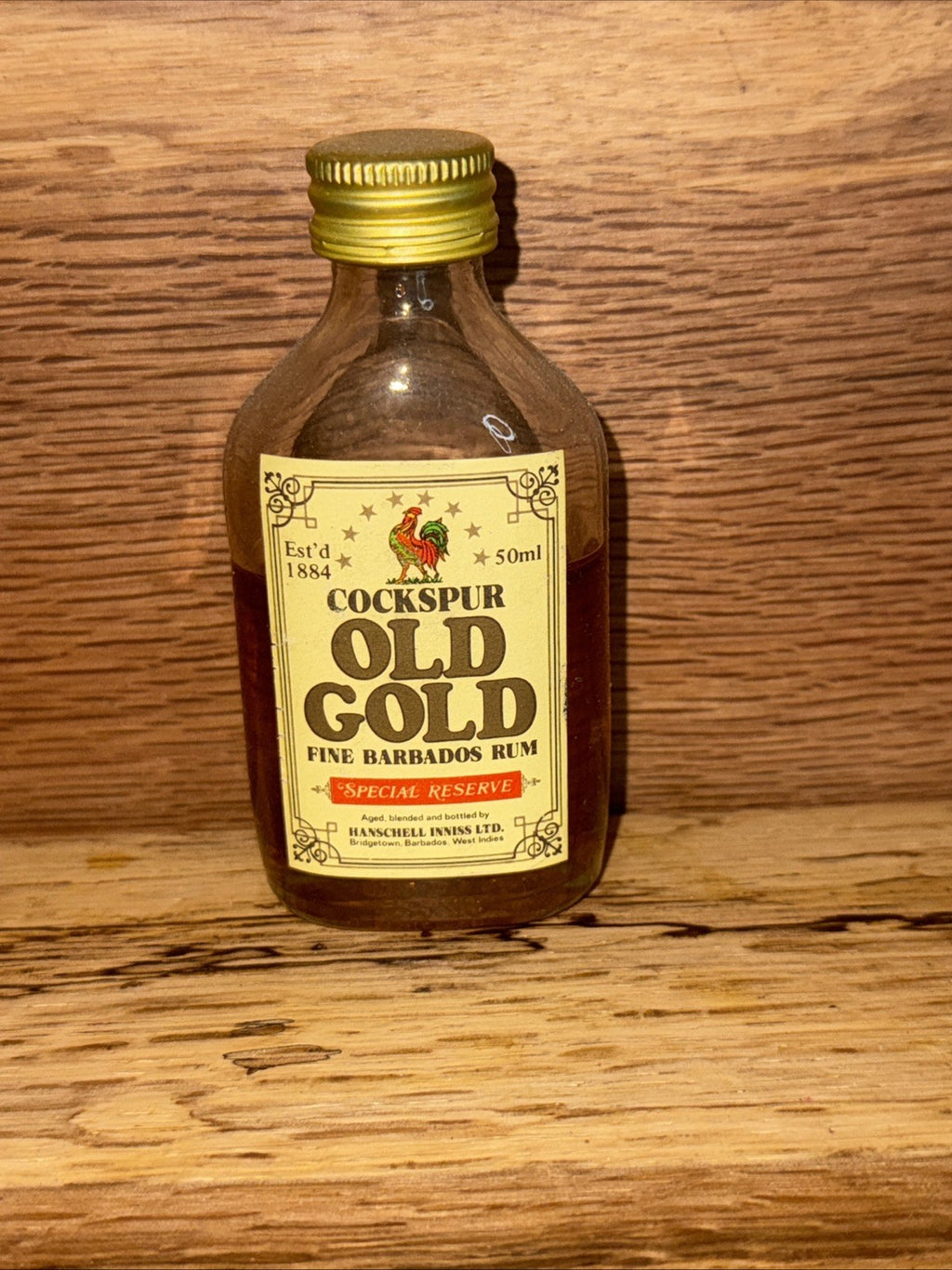 Cockapur Old Gold Barbados Rum Miniature Vintage