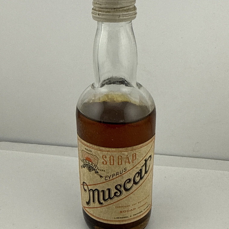 Vintage SODAP Cyprus Smuseer Liqueur Miniature Bottle Limassol