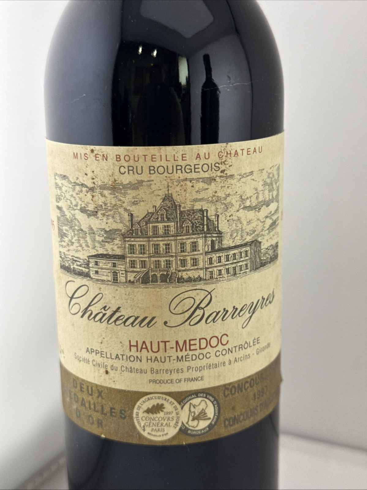 Château Barreyres 1995 Haut-Médoc Cru Bourgeois Bordeaux Wine