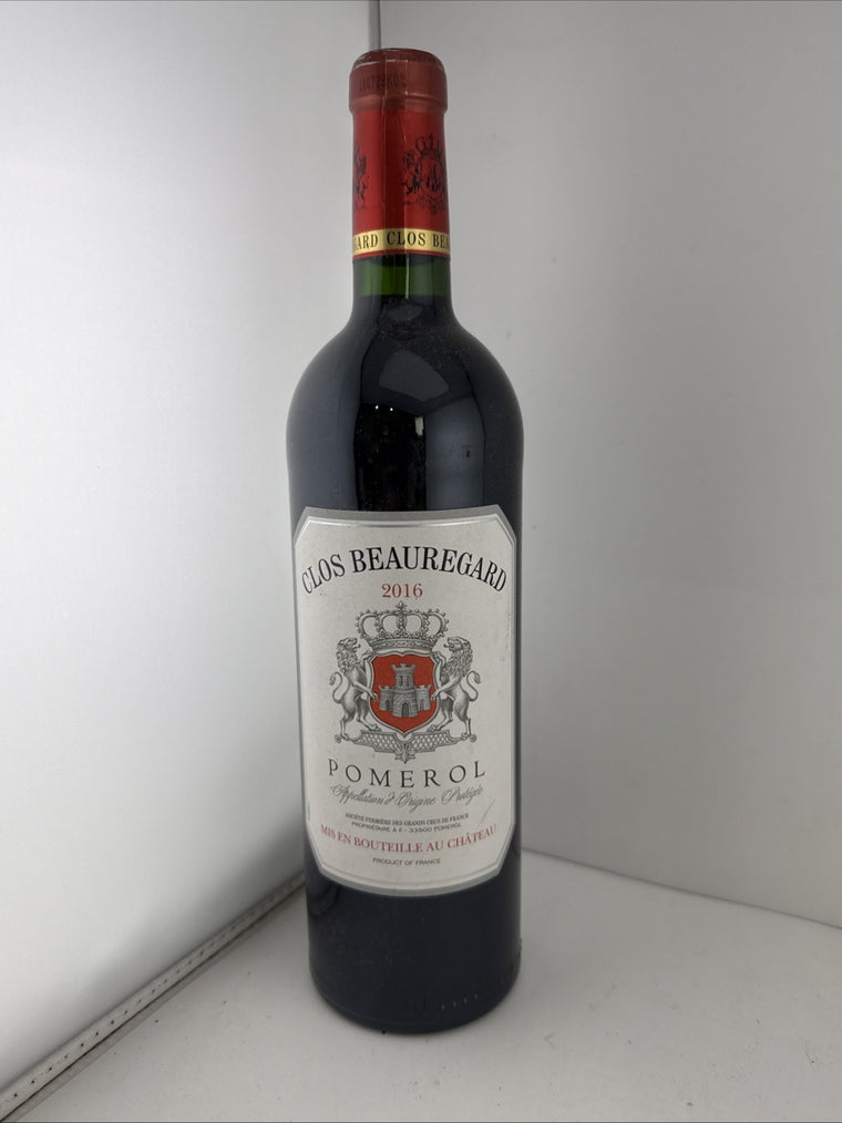 Clos Beauregard 2016 Pomerol Bordeaux Red Wine 75cl