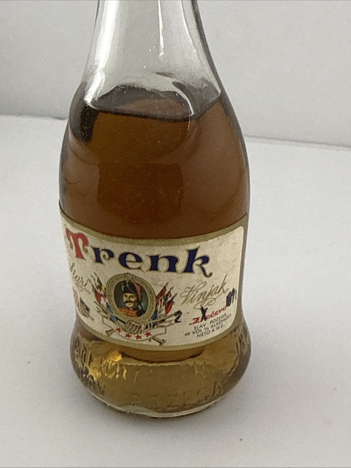 Vintage Trenk Slivovitz 10cl Yugoslavia Plum Brandy 1970s 40%