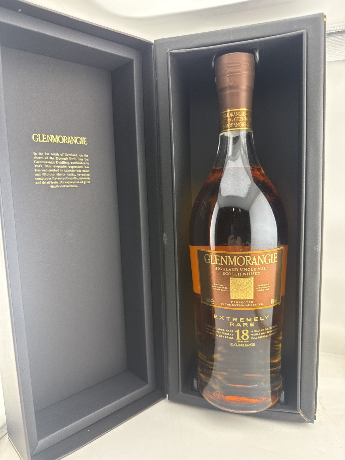 Glenmorangie 18 Year Old Extremely Rare Single Malt Whisky 70cl 43%