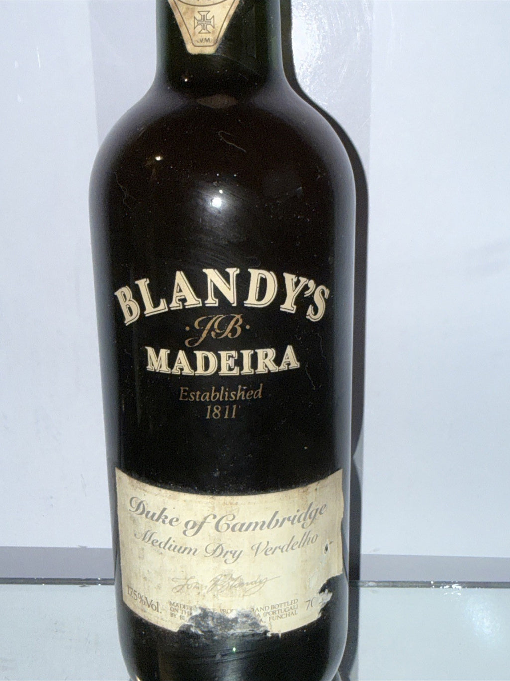 Blandy’s Duke Of Cambridge Madeira (750 ml, 19% ABV) Approx 1990s