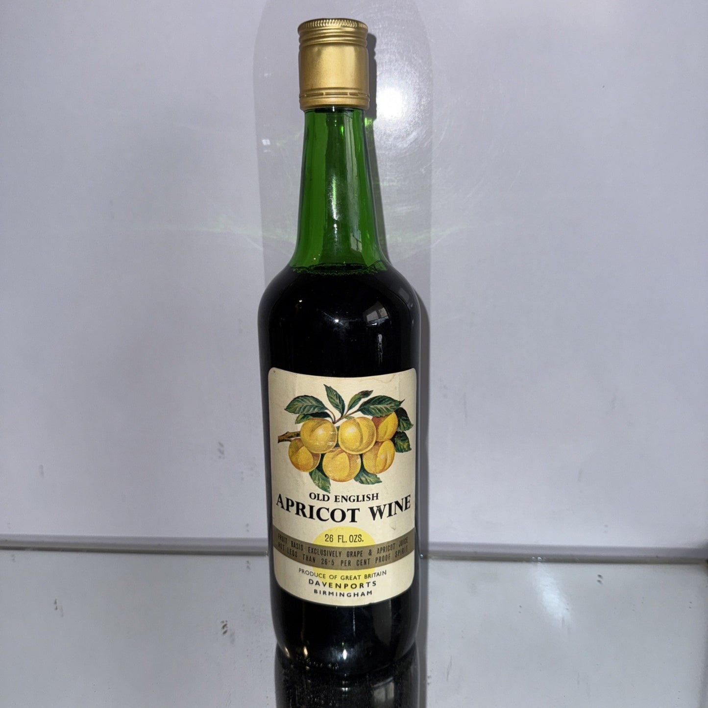 Old English Apricot Wine From 1970s 26 Floz