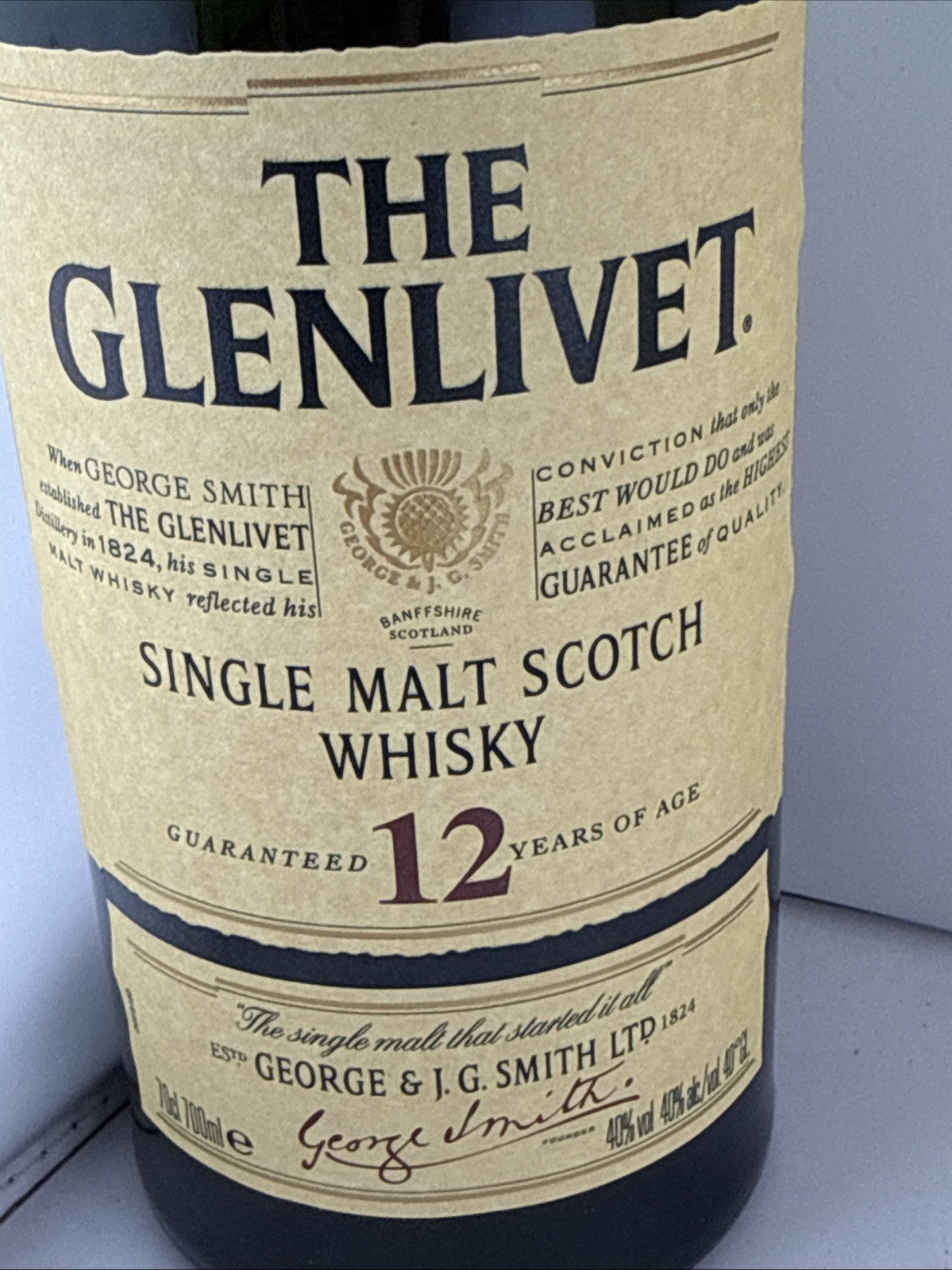 The Glenlivet 12 Year Old Single Malt Scotch Whisky 70cl With Box
