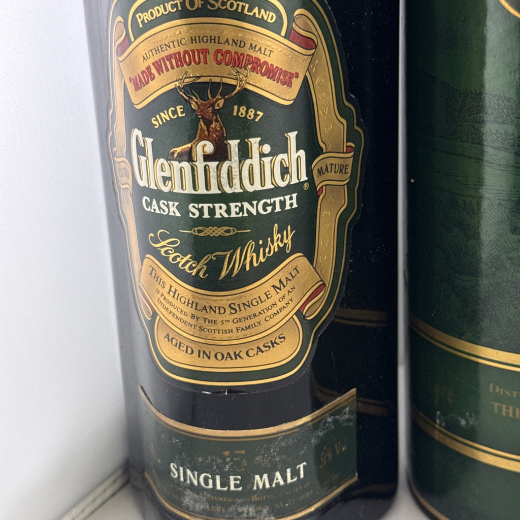 Glenfiddich 15 Year Old Cask Strength Scotch Whisky Bottled 1990s 51%abv 1L