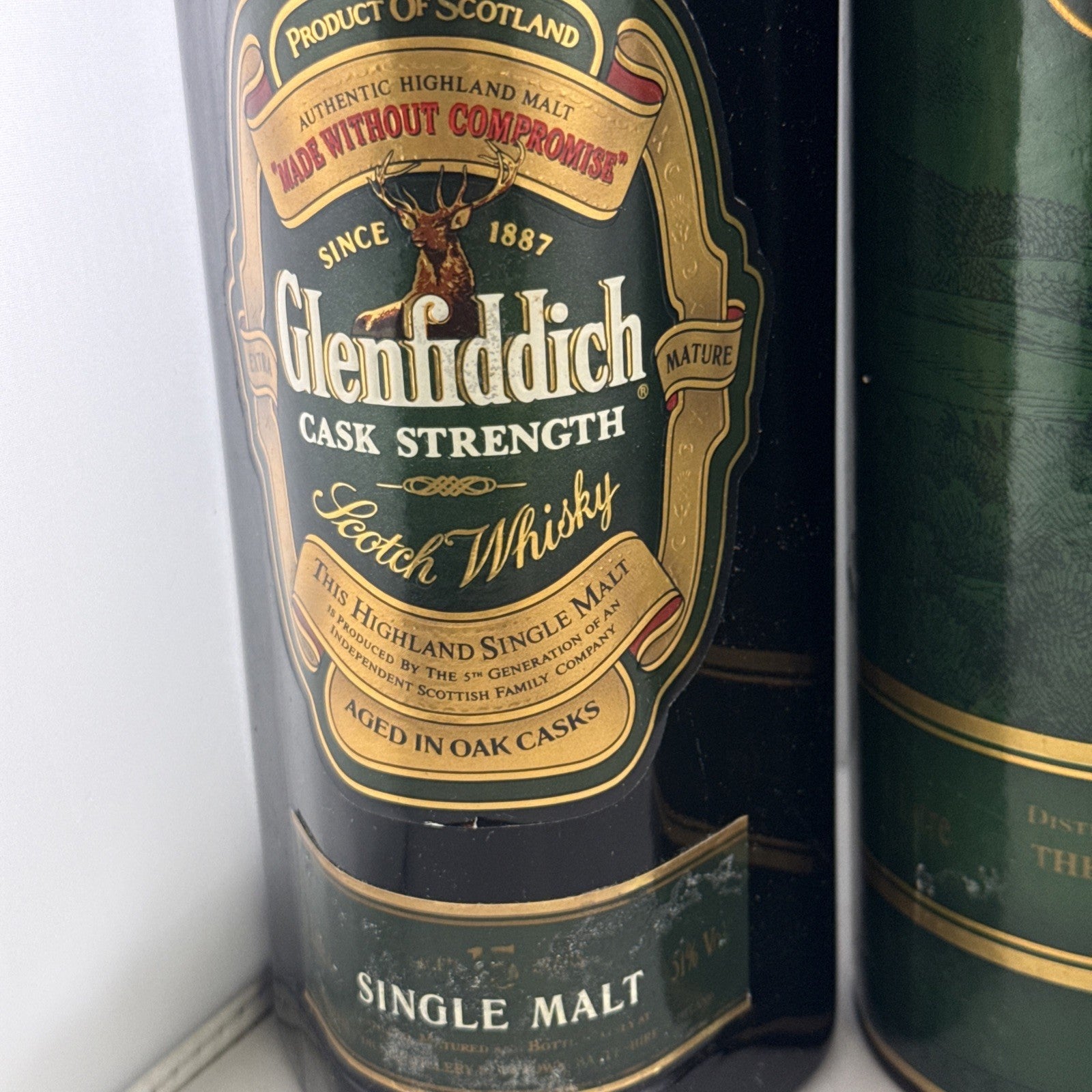 Glenfiddich 15 Year Old Cask Strength Scotch Whisky Bottled 1990s 51%abv 1L