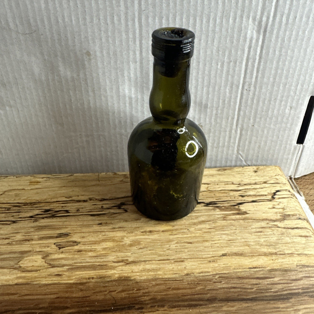 Cazanove Crème de Cacao Chouao, a chocolate and vanilla liqueur miniature. Empty