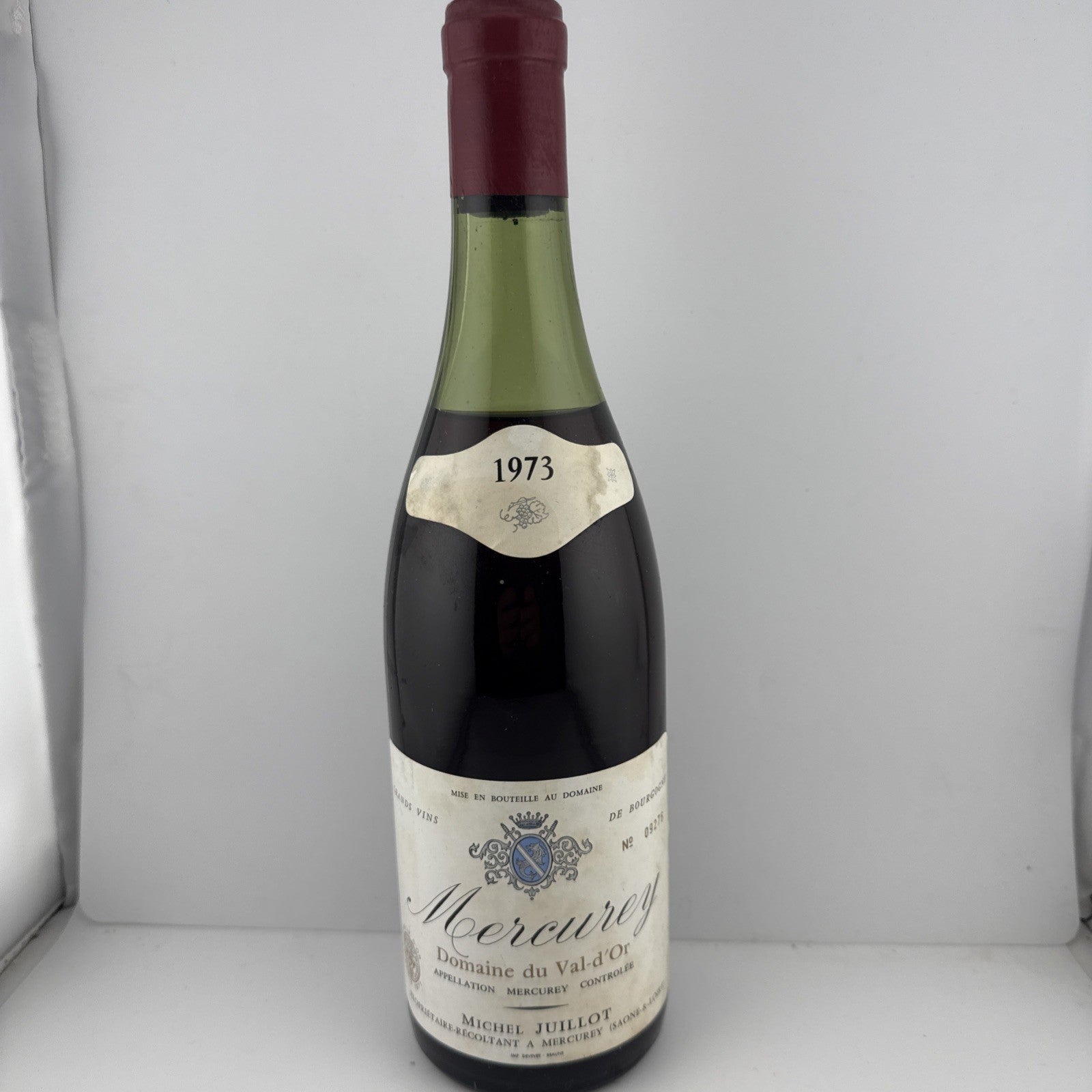 Mercurey Domaine du Val-d’Or 1973 – Michel Juillot – Burgundy Red Wine Well Kept