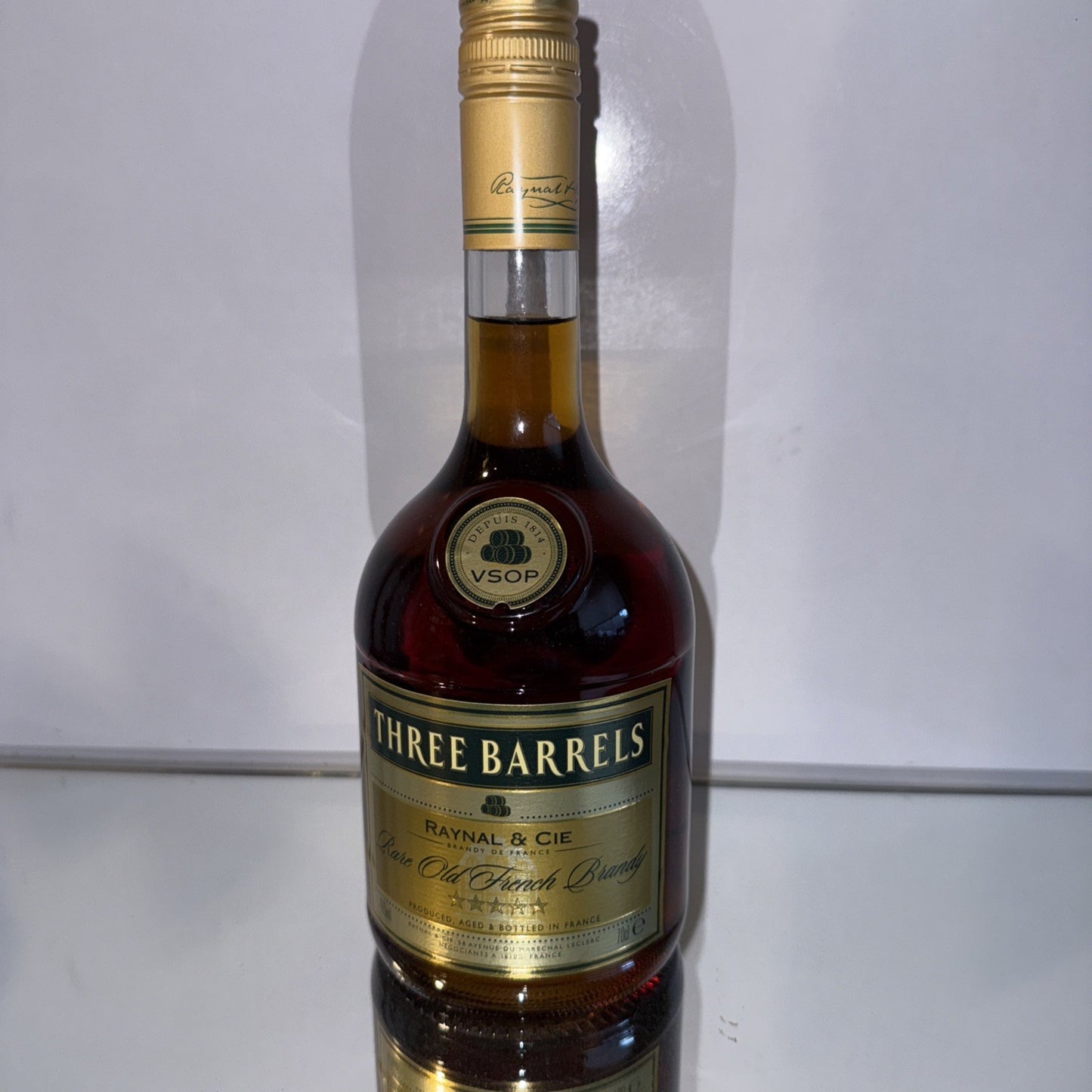 Three Barrels VSOP Cognac Estimated Bottled Early 2000s