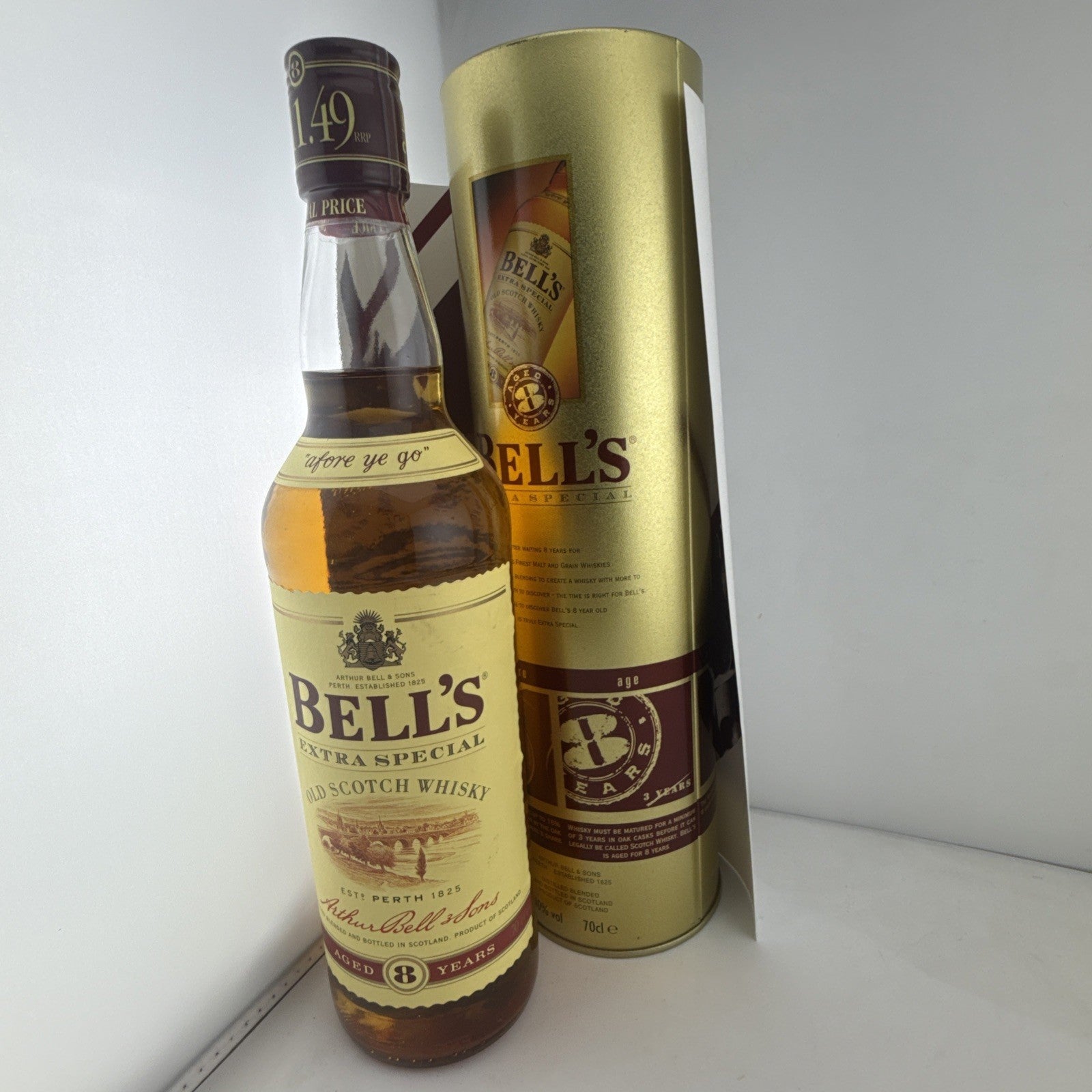 Bell’s Extra Special 8 Year Old Scotch Whisky 70cl Boxed 1990s