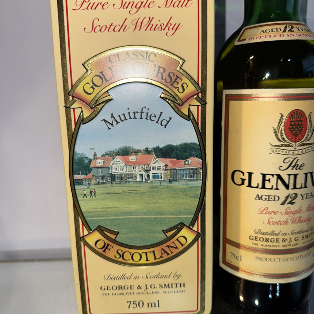 Glenlivet 12 Year Old Highland Malt Whisky 750 Ml Dated To 1988 Muirfield Boxed