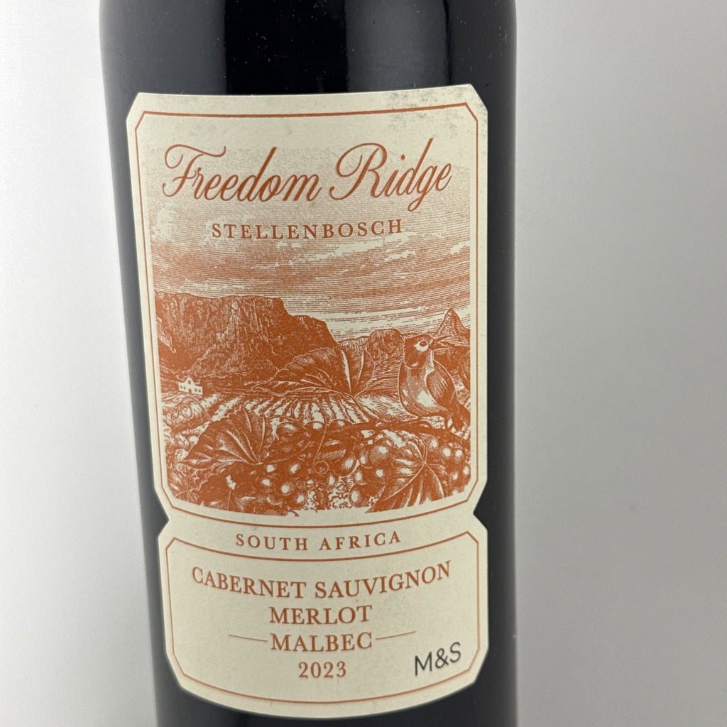 Freedom Ridge Stellenbosch 2023 Cab Merlot Malbec 75cl M&S