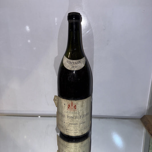 1937 Château Poncié Fleurie pre-war Beaujolais Cellar Stored On It's Side