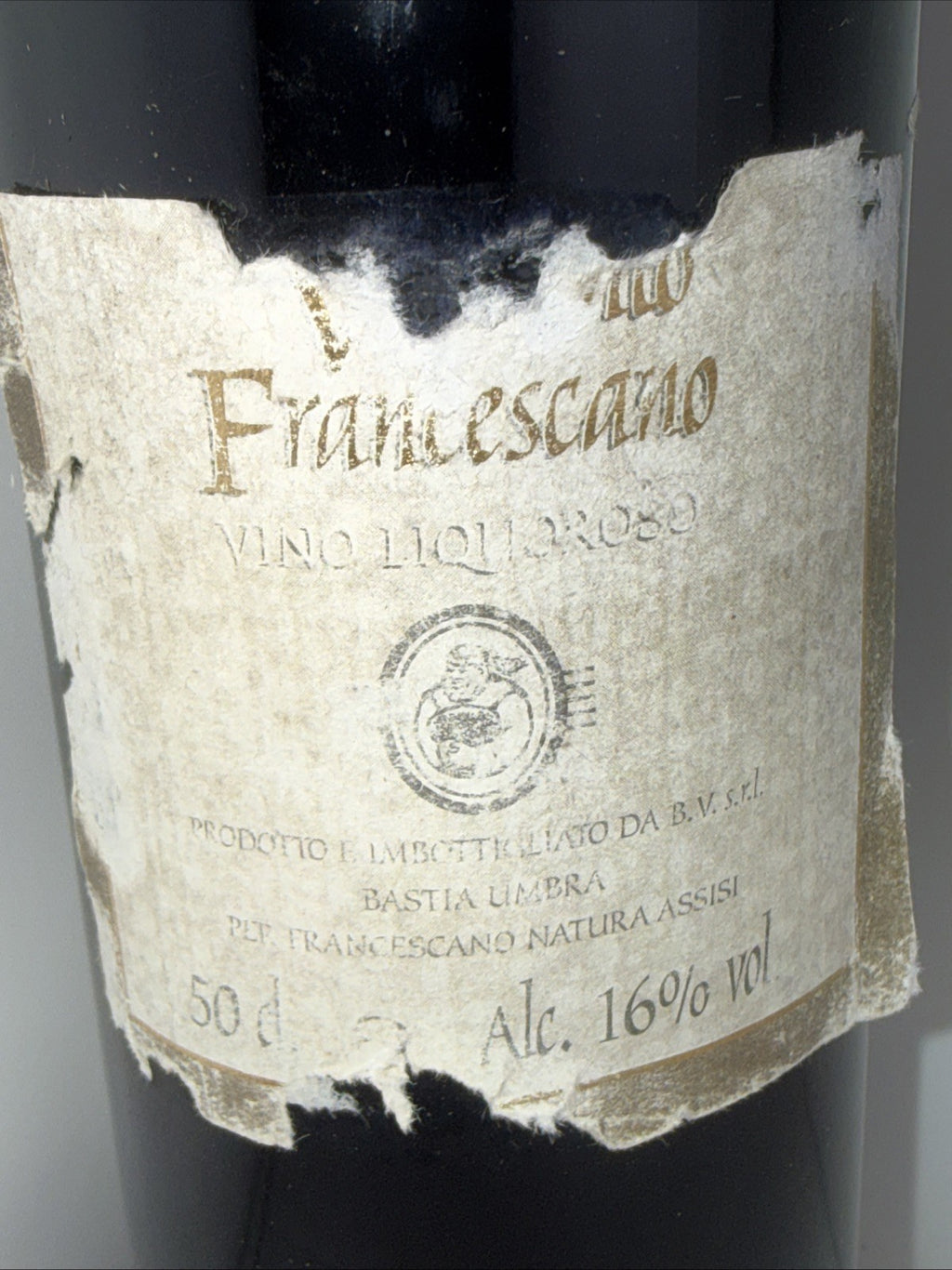 Francescano Vino Liquoroso 50cl Italian Fortified Wine 16% Assisi