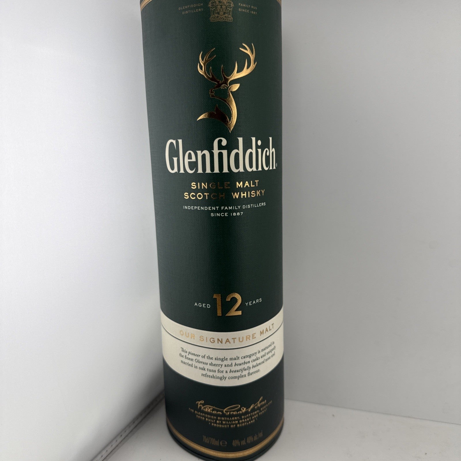 Glenfiddich 12 Year Old Single Malt 700ml 40% With Tube