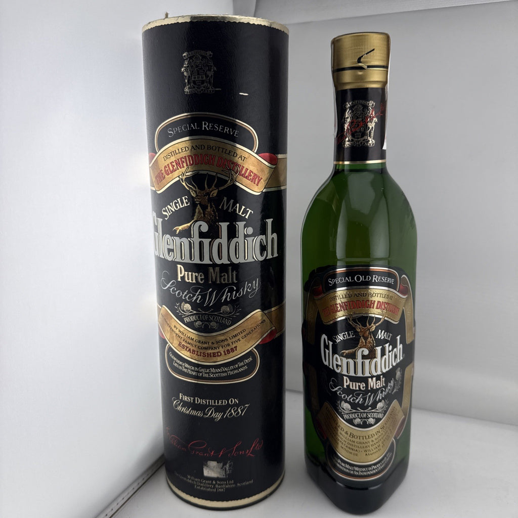 Vintage Glenfiddich Special Old Reserve Pure Malt 70cl Sealed Greek Import Boxed
