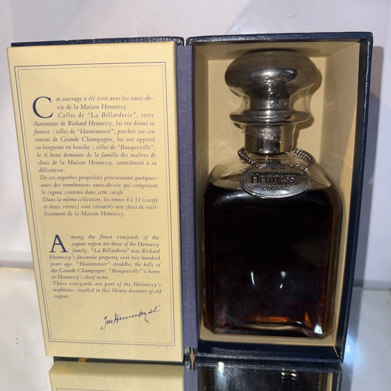Hennessy Library Decanter (Tomes I–III presentation)1 crystal decanter 70cl