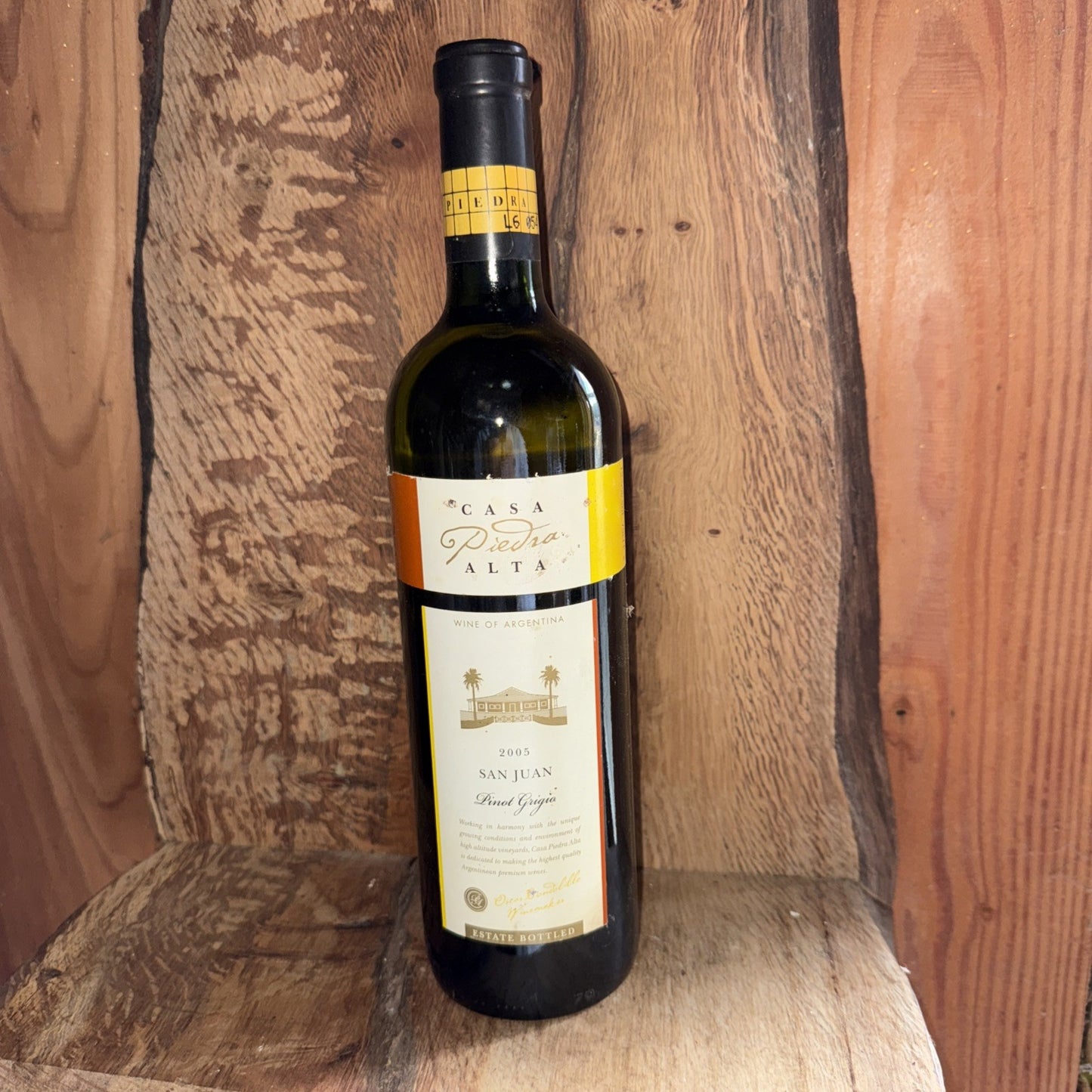 Casa Piedra Alta san Juan pinot grigio 2005