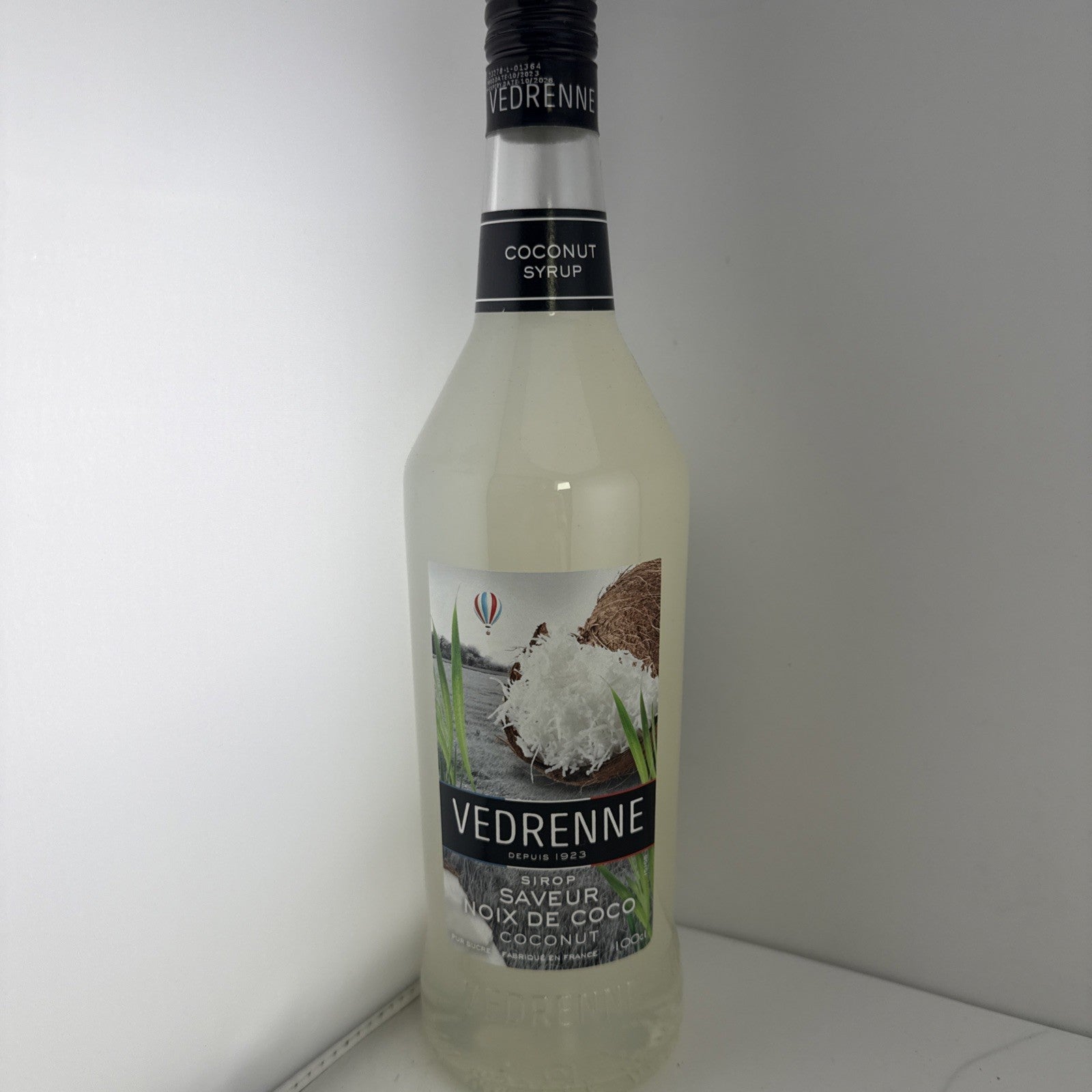Vedrenne Coconut Syrup 1L French Cocktail Mixer Noix de Coco