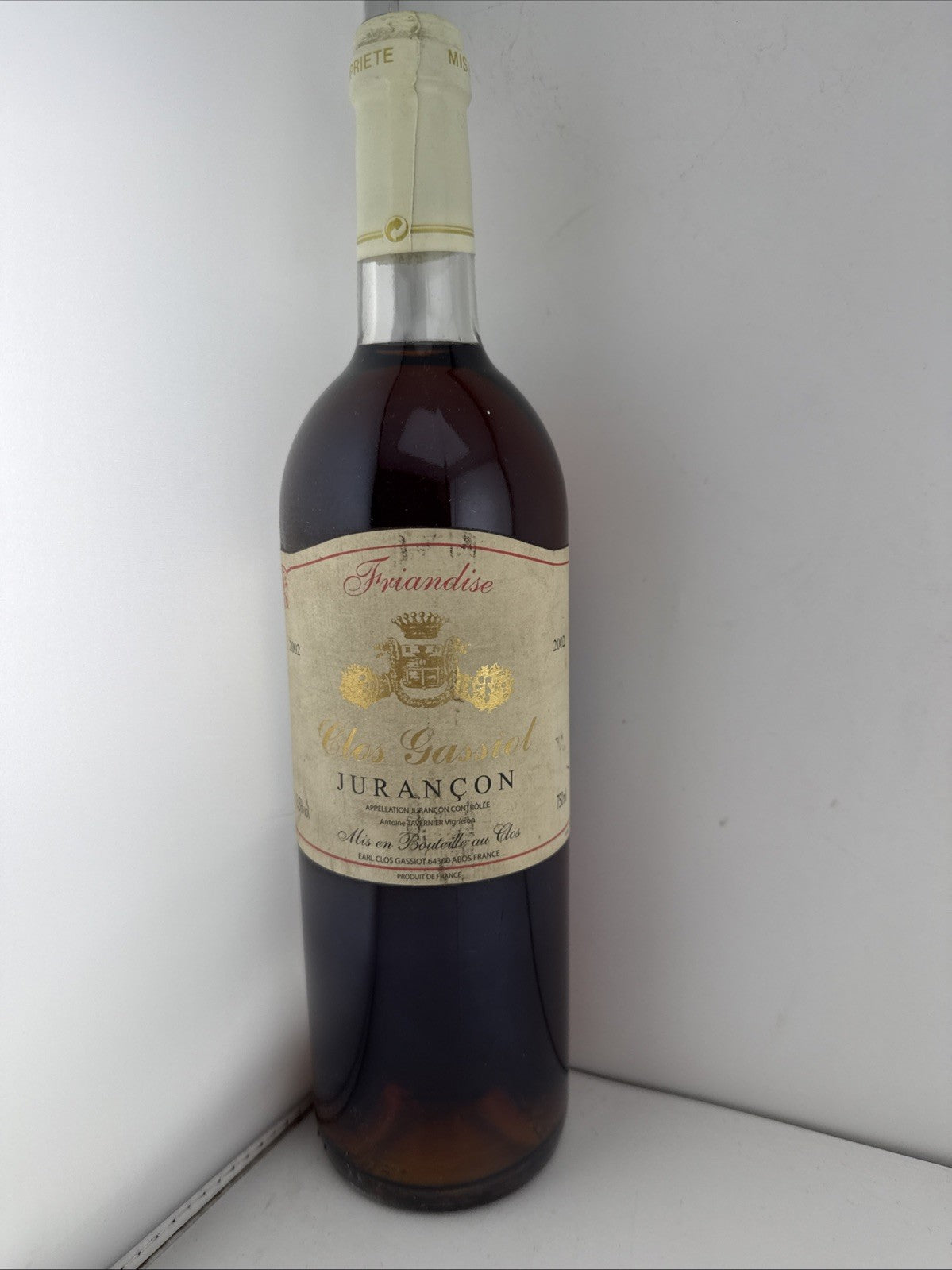 2002 Clos Gassiot Friandise Jurançon 75cl Sweet White Wine
