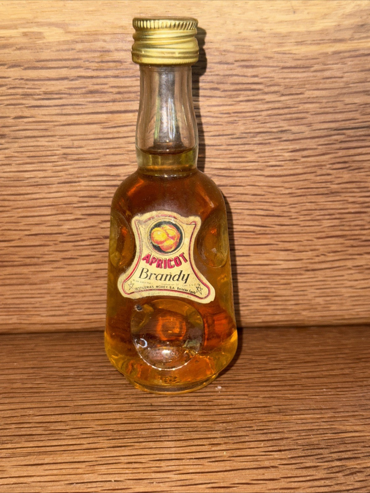 Morey Apricot Brandy Liqueur Miniature 1970s